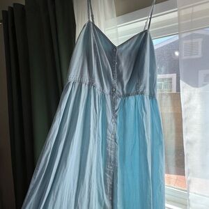 H&M Light Blue Midi Dress